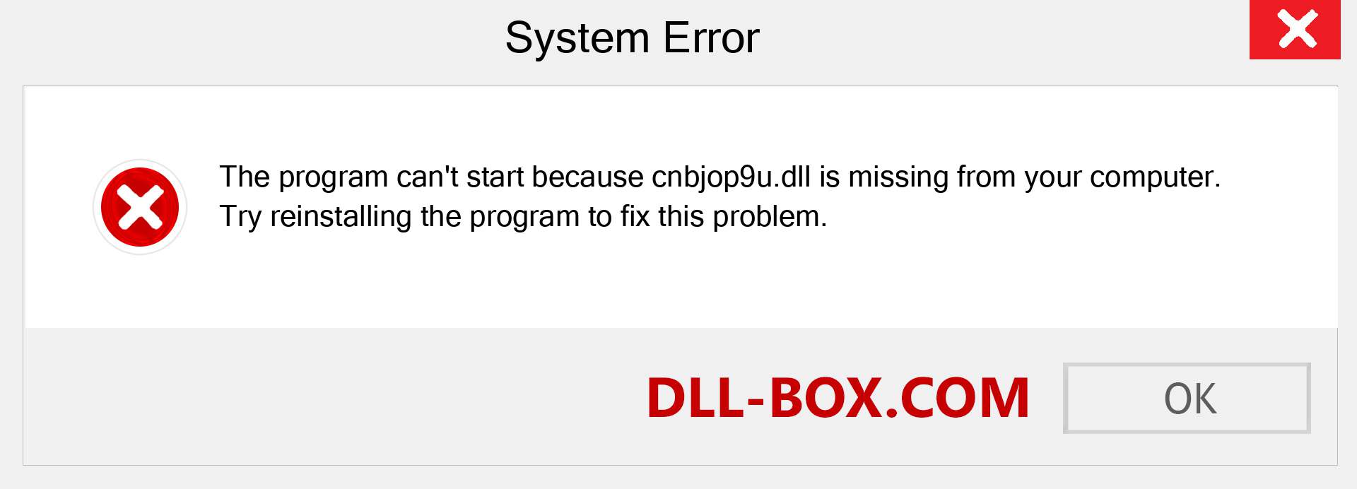  cnbjop9u.dll file is missing?. Download for Windows 7, 8, 10 - Fix  cnbjop9u dll Missing Error on Windows, photos, images